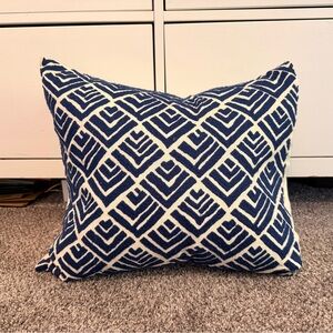 Pottery Barn Indigo Embroidery Pillow Cover